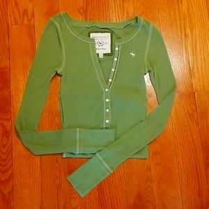 Abercrombie rib-knit long sleeve tee